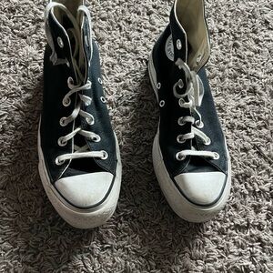High Top Platform Black Converse